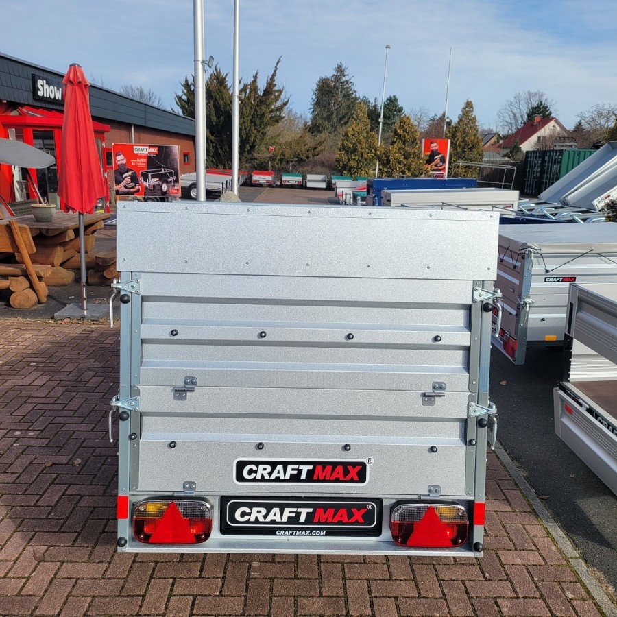 CRAFTMAX-V-Serie-750kg-Kastenanhaenger-inkl.-Bordwandaufsatz-u.-Deckel-2.01×1.08x0-3