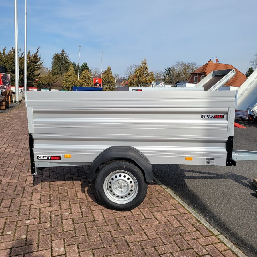 CRAFTMAX-SMART-750kg-ALU-Kastenanhaenger-Bordwandaufsatz-Deckel-2.10x1.10x0.77m-1