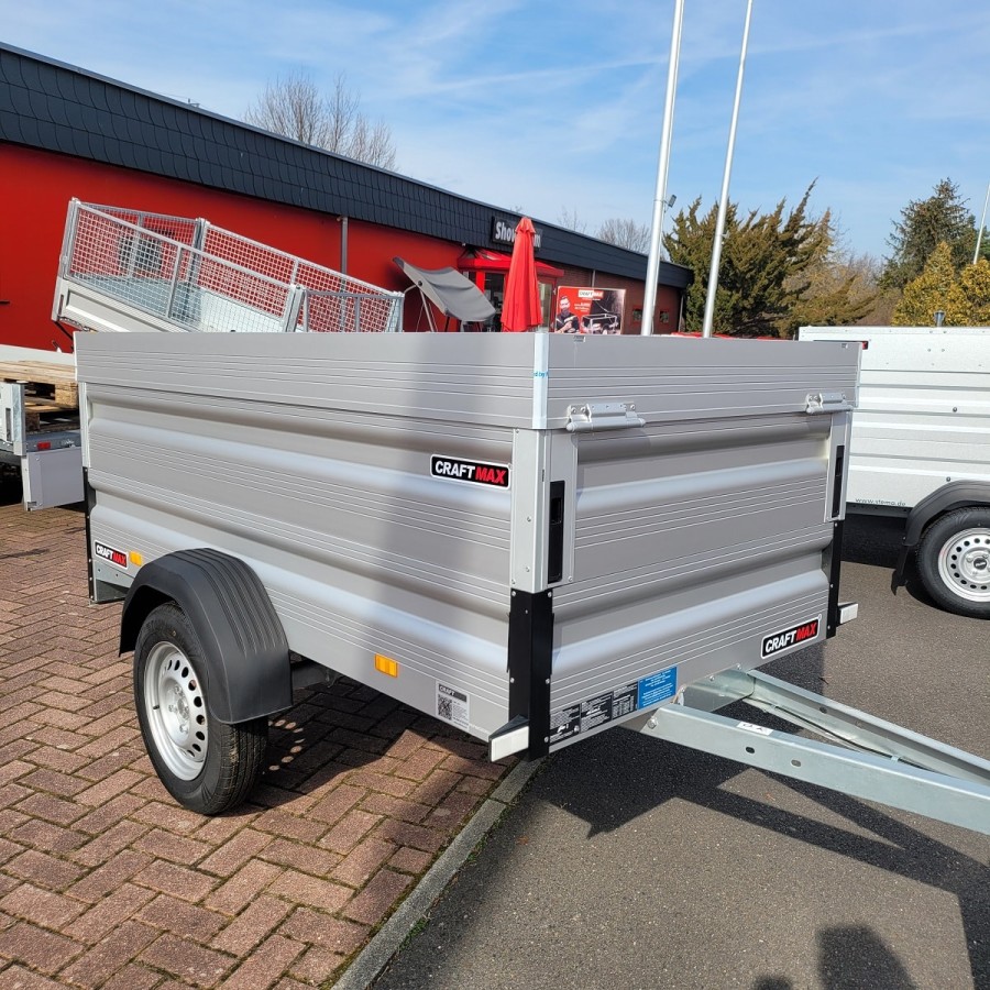 CRAFTMAX-SMART-750kg-ALU-Kastenanhaenger-Bordwandaufsatz-Deckel-2.10x1.10x0.77m-4