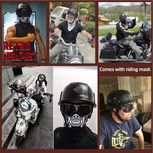 CRAFTMAX-dirty-Leder-Retro-Motorrad-Halbhelm-Schnellverschluss-coole-Brille-black-brown-6