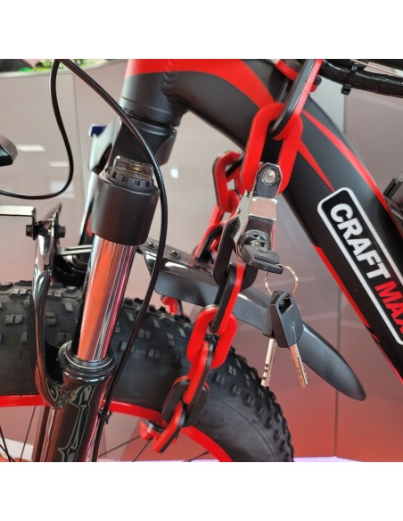 CRAFTMAX-SuperSteel-Panzerkettenschloss-Fahrradschloss-rot-2