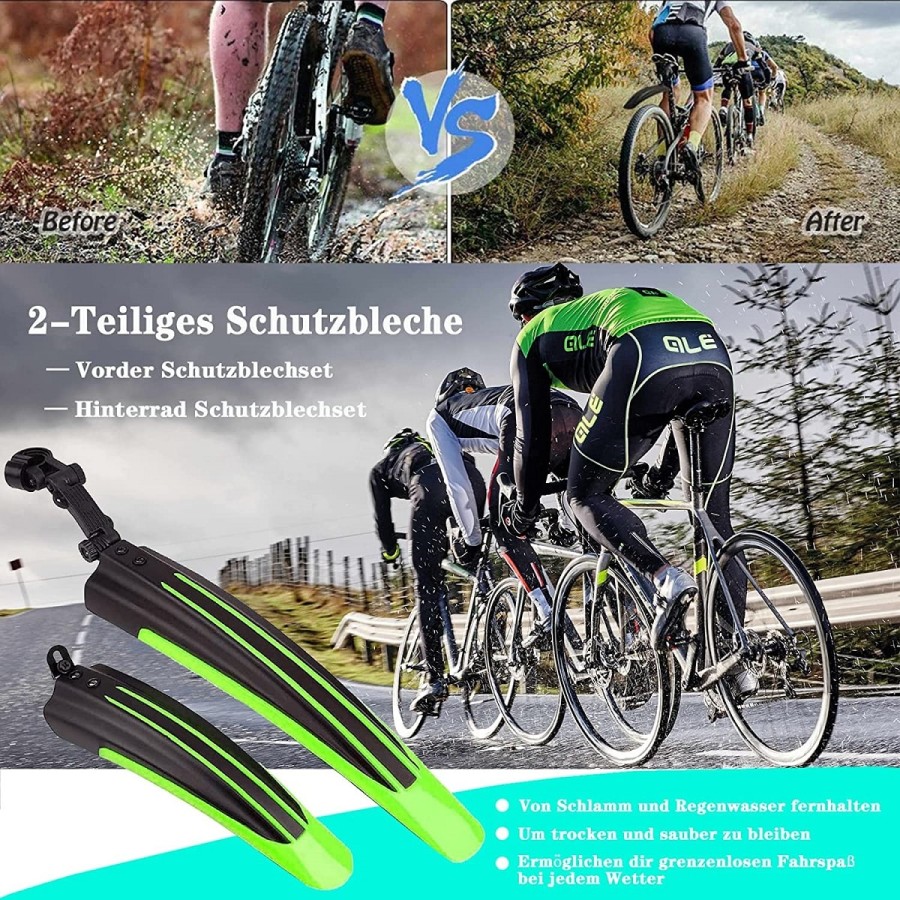 CRAFTMAX-nodirty-Schutzblech-Set-fFahrrad-Fat-Bike-Mountainbike-20-26-Zoll-gruen-3