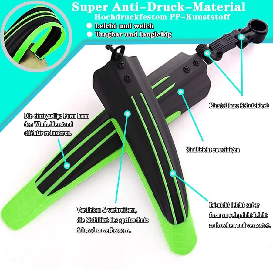 CRAFTMAX-nodirty-Schutzblech-Set-fFahrrad-Fat-Bike-Mountainbike-20-26-Zoll-gruen-7