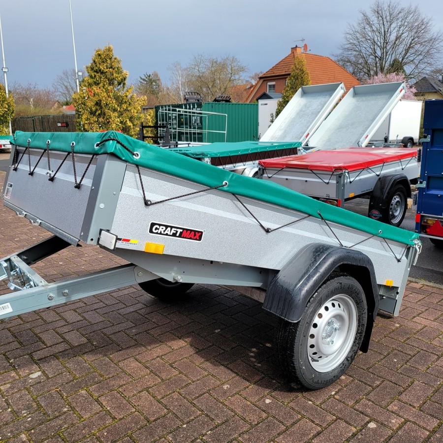 CRAFTMAX-V-Serie-750-Kastenanhaenger-mit-Kippdeichsel-201x108m-Plane-gruen-4