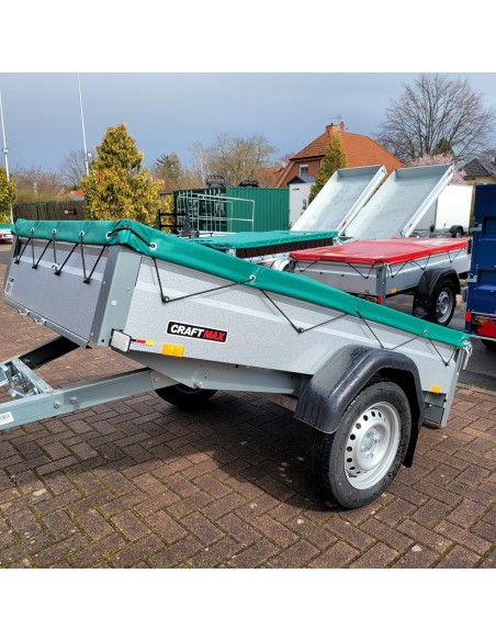 CRAFTMAX-V-Serie-750-Kastenanhaenger-mit-Kippdeichsel-201x108m-Plane-gruen-4