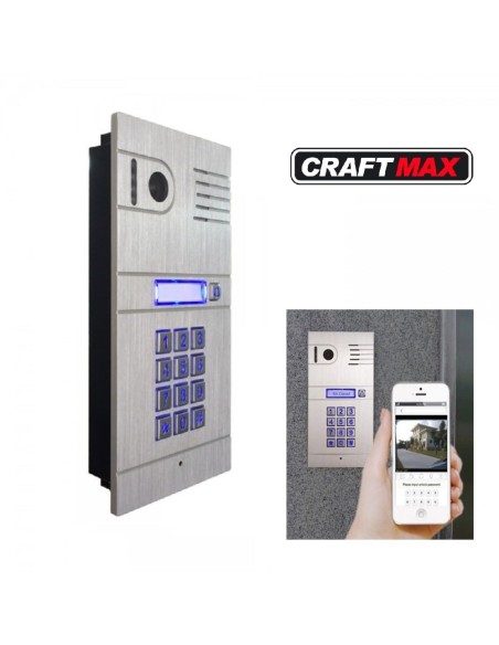 CRAFTMAX-Video-Tuersprechanlage-Alu-Gehaeuse-W-Lan-Smartphone-App