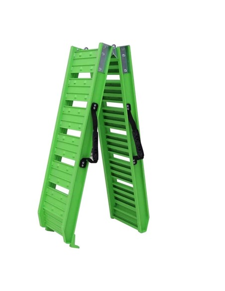 McFARMER-faltbare-180cm-ALU-Auffahrschiene-Laderampe-faltbar-gruen-6