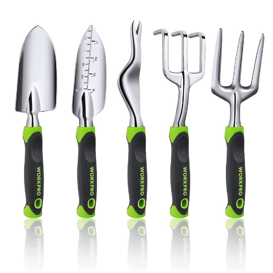 McFARMER-5-teiliges-Set-Gartenwerkzeug-aus-Aluminium-gruen-3