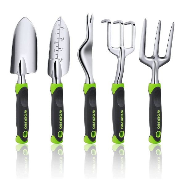 McFARMER-5-teiliges-Set-Gartenwerkzeug-aus-Aluminium-gruen-3