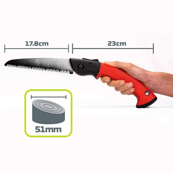 CRAFTMAX-Multifunktions-Astsaege-klappbar-Klingen-BI-Metall-18cm-Saegeblatt-rot-9