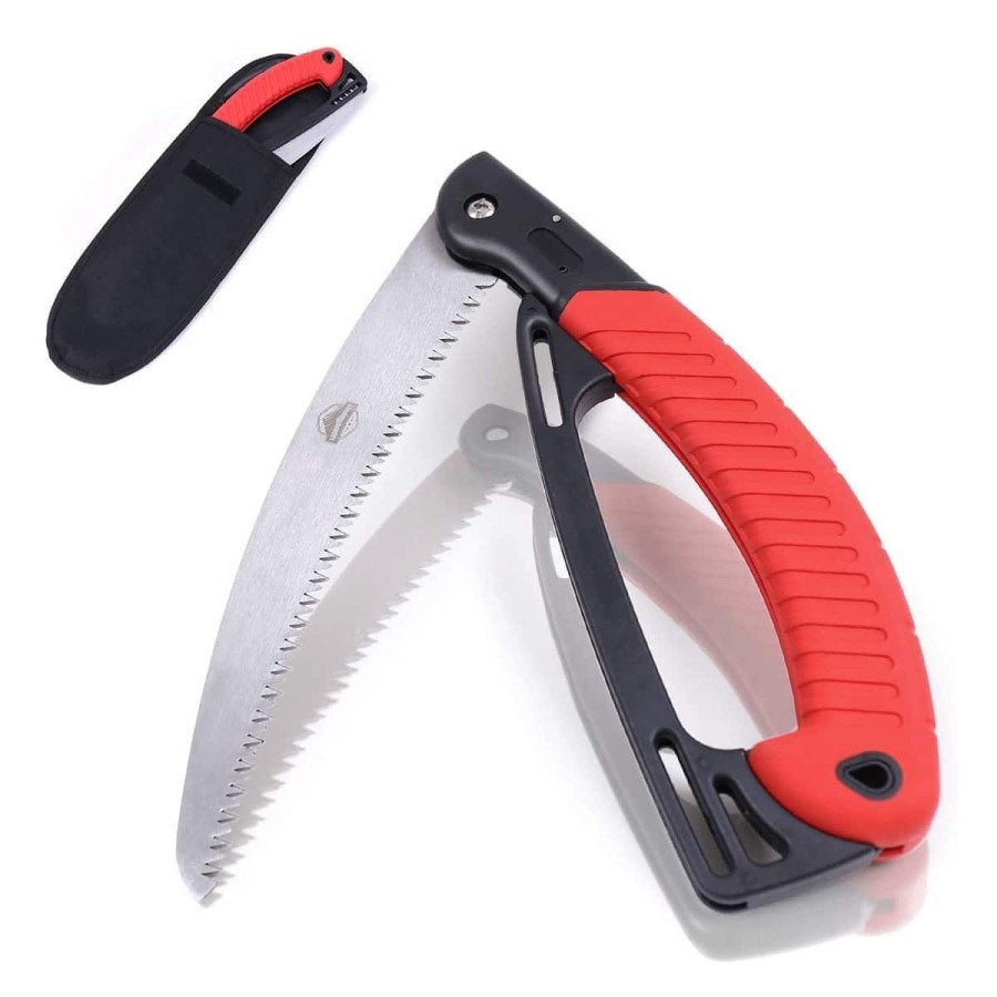 CRAFTMAX-Multifunktions-Astsaege-klappbar-scharfe-Klingen-BI-Metall-24cm-Saegeblatt-rot-1