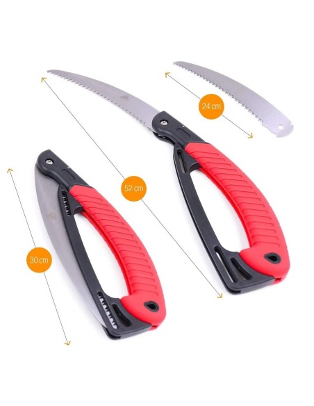 CRAFTMAX-Multifunktions-Astsaege-klappbar-scharfe-Klingen-BI-Metall-24cm-Saegeblatt-rot-4