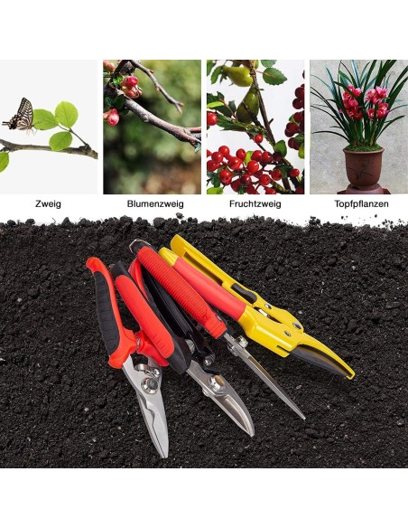 Set-Gartenschere-Rosenschere-Edelstahl-Baumschere-Bypass-Schere-6