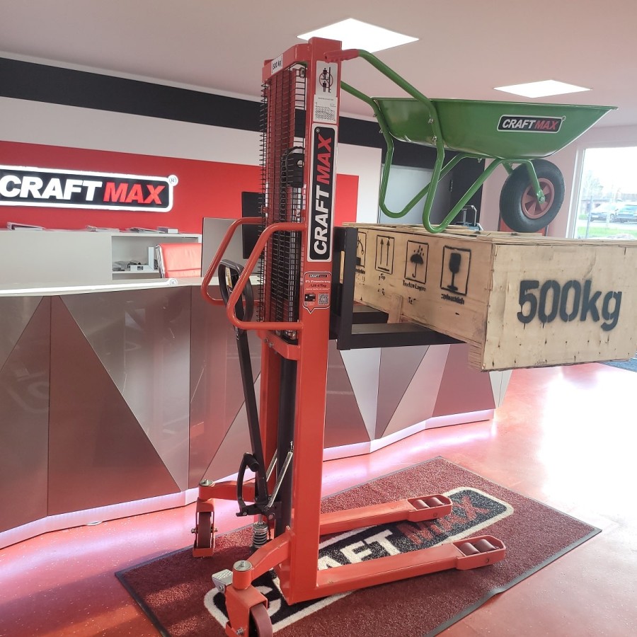 CRAFTMAX-Hydraulischer-Lift-manuell-Hubhoehe-1610mm-Tragfaehigkeit-500kg-2