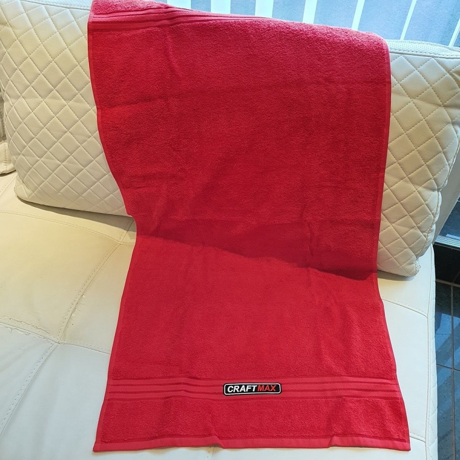 CRAFTMAX-Handtuch-Baumwolle-rot-50x100cm-3