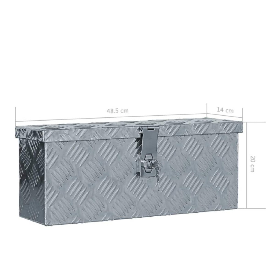 CRAFTMAX-ALU-Transportbox-Verstaukiste-PKW-Anhaenger-485x140x200mm-3
