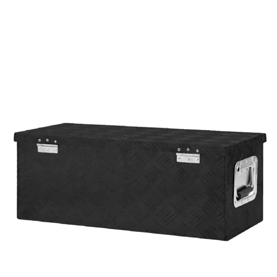 CRAFTMAX-ALU-Transportbox-Verstaukiste-PKW-Anhaenger-Tragegriffen-70x31x27cm-schwarz-4