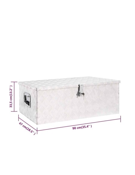 CRAFTMAX-ALU-Transportbox-Anhaenger-Verstaukiste-Tragegriffe-90x47x33cm-2