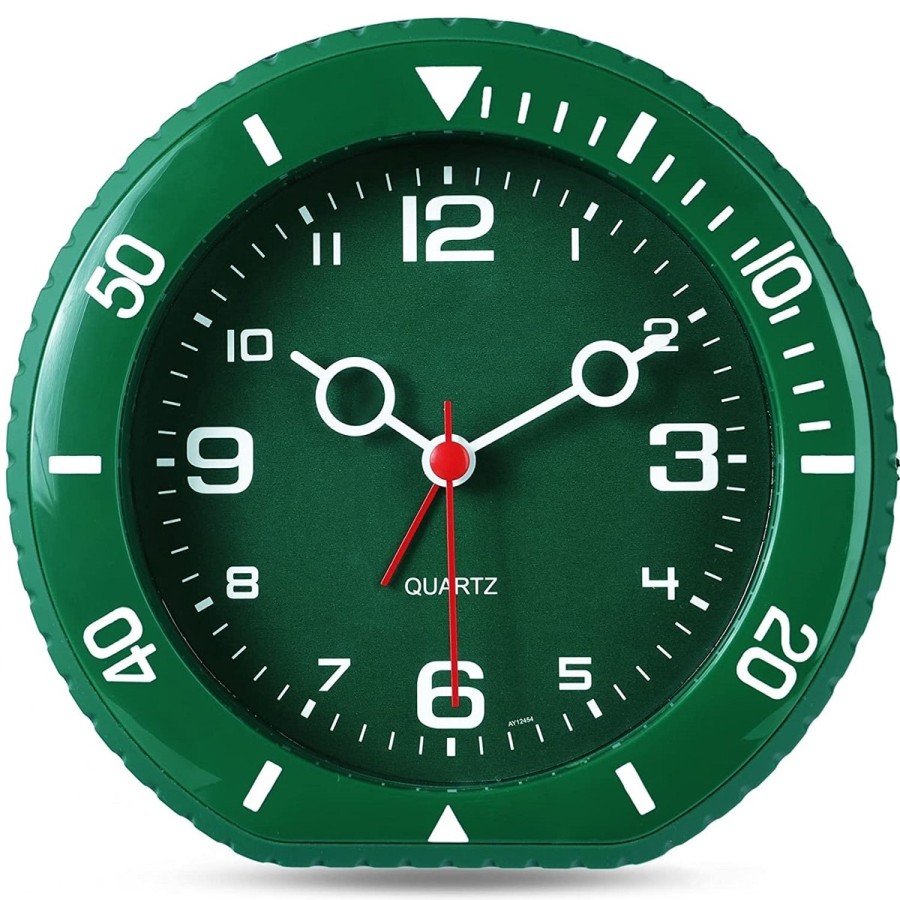 Wecker-Submarine-Design-analog-grosse-Ziffern-flurozierend-3
