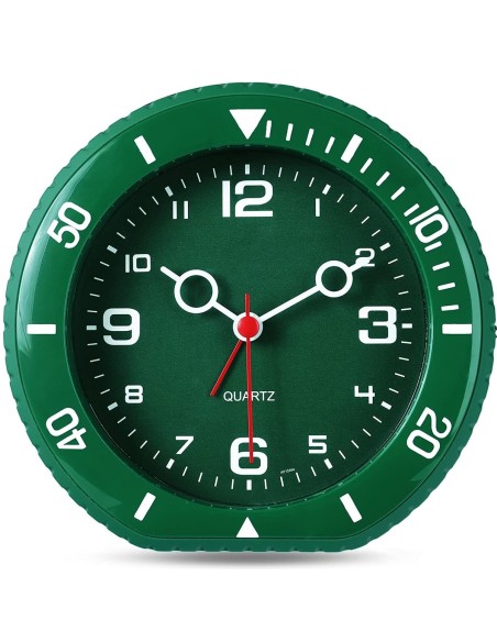 Wecker-Submarine-Design-analog-grosse-Ziffern-flurozierend-3