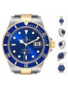 ROLEX-Submariner-Metall-Gold-blau-sofort-verfuegbar
