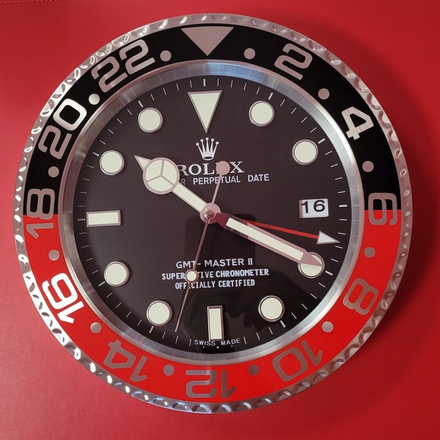 ROLEX-GTM-Haendler-Kuechenuhr-Stahl_rot-schwarz