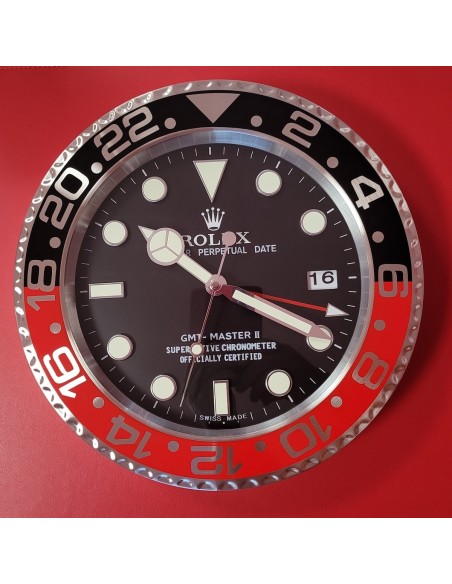 ROLEX-GTM-Haendler-Kuechenuhr-Stahl_rot-schwarz