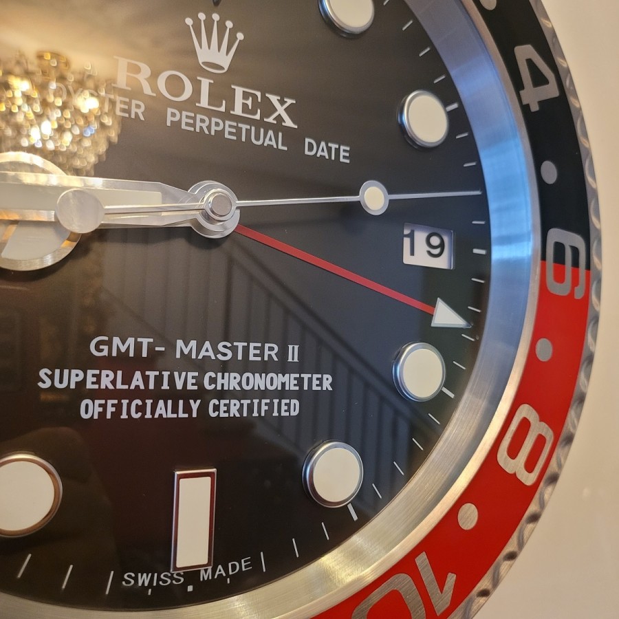 ROLEX-GMT-Haendler-Wand-Uhr-schwarz-rot-4