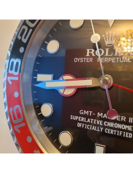 ROLEX-GMT-Haendler-Wand-Uhr-schwarz-rot-3