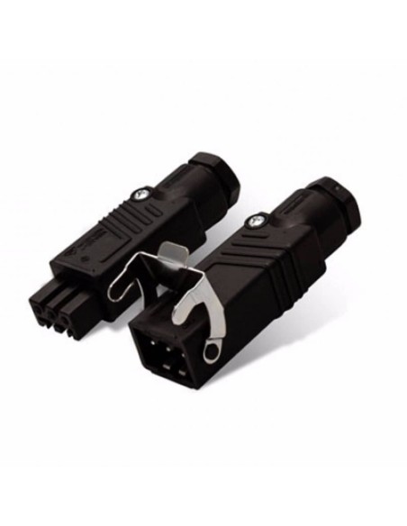Hirschmann-4-polig-220V-Stecker-Kupplung-Set