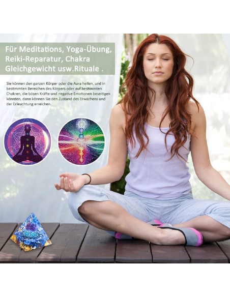 Orgon-Pyramide-blauer-Kristallkugel-Blattgold-Edelsteinen-Meditation-Yoga-Esoterik-4