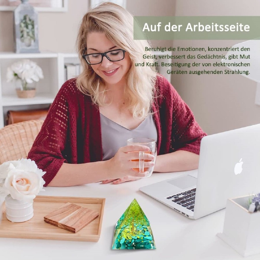 Orgonit-Orgon-Pyramide-gruener-Baum-Lebensbaum-Blattgold-Edelsteinen-7