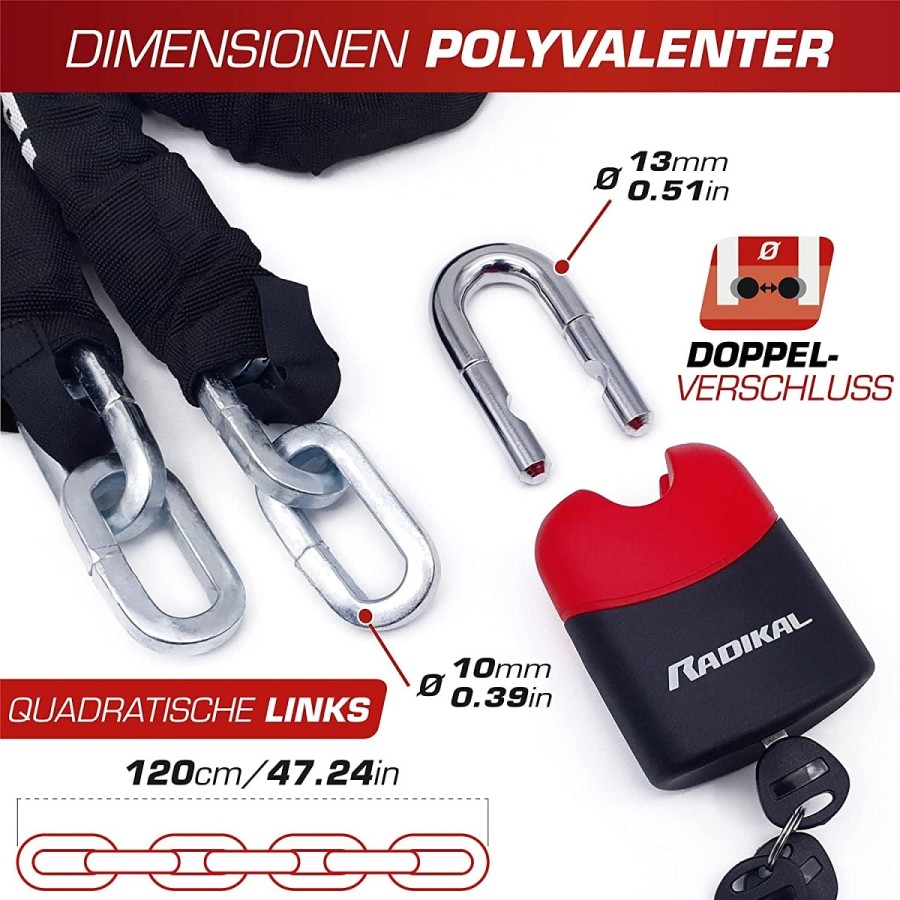 Radikal-Kettenschloss-Rundstahlkette-gehaerteter-Stahl-o10mm-120cm-lang-Sicherheitslevel-11-4
