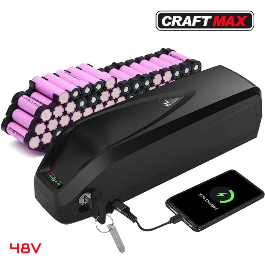 FATBIKE®-E-Bike-Lithium-ion-Power-Battery-48V_15Ah-Akku-mit-USB-Ausgang-inkl.-Ladegeraet