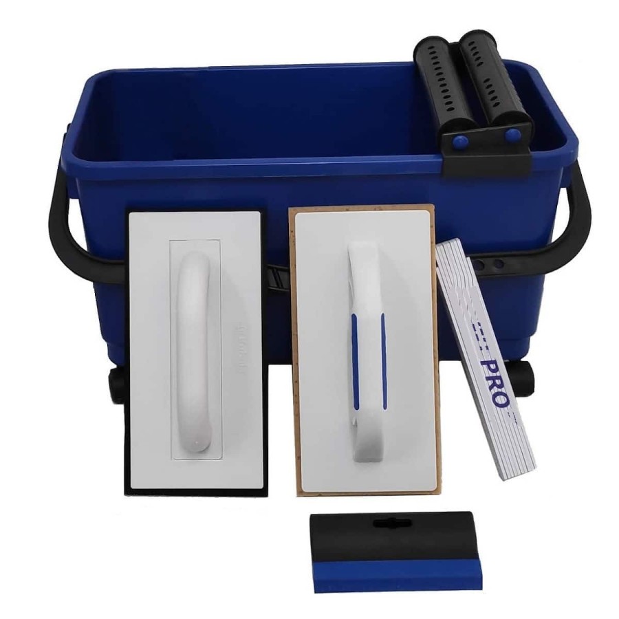 CRAFTMAX-Fliesenleger-Waschset-8-teilig-Waschbox-mit-Raeder-22L-Schwammbrett-Fugengummi-Zollstock-1