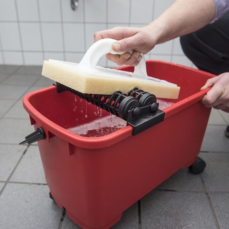 Fliesenleger-Fliesen-Rollenwaschset-22-Liter-Waschbox-mit-Raeder-Profiqualitaet-2