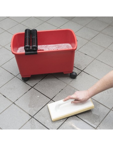 Fliesenleger-Fliesen-Rollenwaschset-22-Liter-Waschbox-mit-Raeder-Profiqualitaet-3