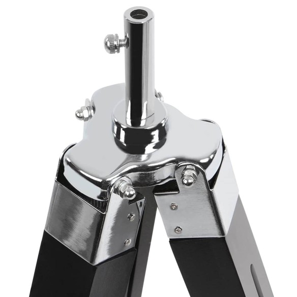 Studio-Tripod-Standleuchte-Stativ-Holz-verchromt-Hoehenverstellbar-148cm-schwarz-8
