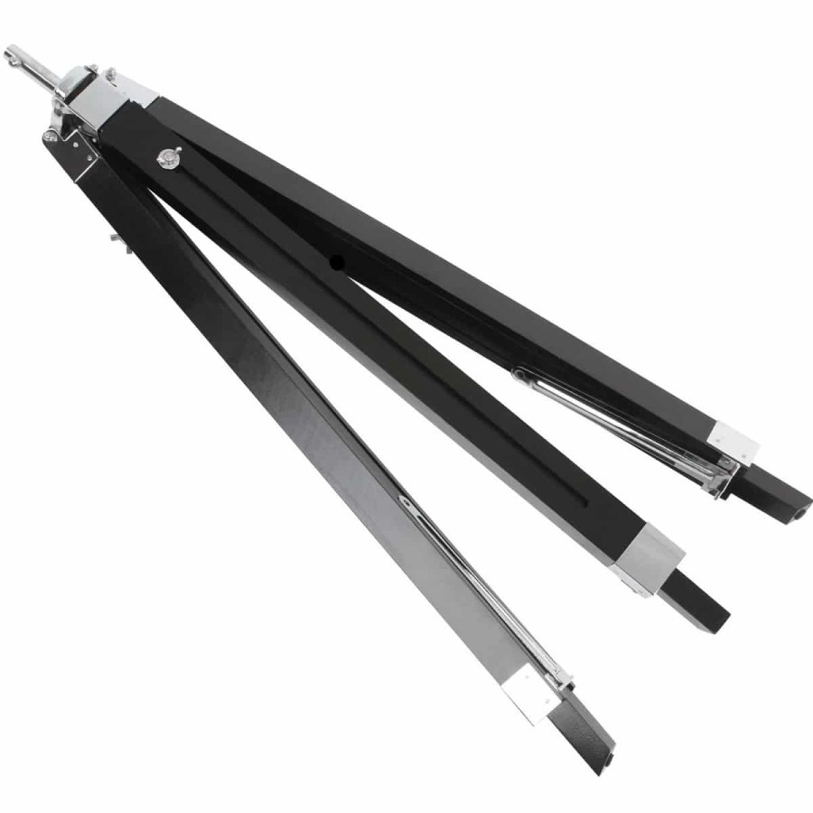 Studio-Tripod-Standleuchte-Stativ-Holz-verchromt-Hoehenverstellbar-148cm-schwarz-6