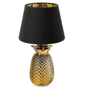 Ananas-Luxus-Tischleuchte-Nachtischlampe-36cm-hoch-E14-Gold-Schwarz-13