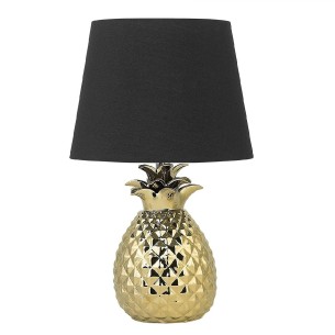 Ananas-Luxus-Tischleuchte-Nachtischlampe-52cm-hoch-E14-Gold_Schwarz