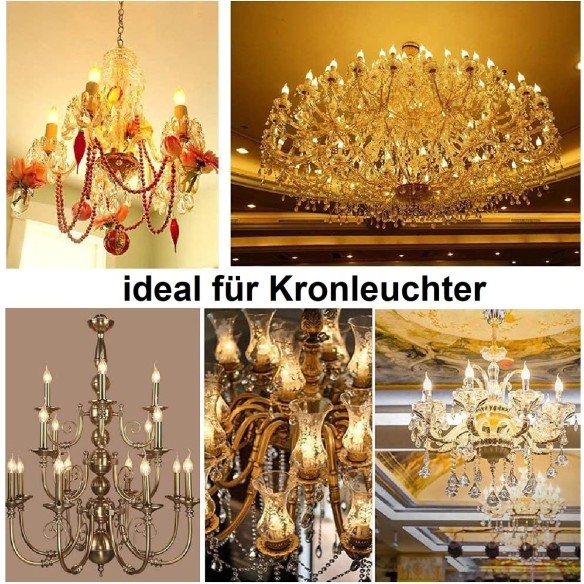 E14-LED-Leuchtmittel-Kerzenform-4W-dimmbar-2700K-400LM-Vintage-Edison-Gluehfaden-Retro-Bernstein-4
