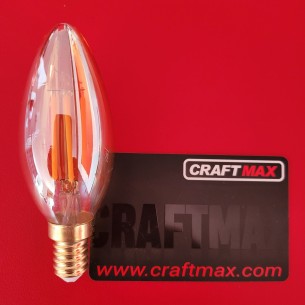 E14-LED-Leuchtmittel-Edison-Gluehfaden-Optik-4W-dimmbar-2700K-400LM-Vintage-Retro-Bernstein-Design 2