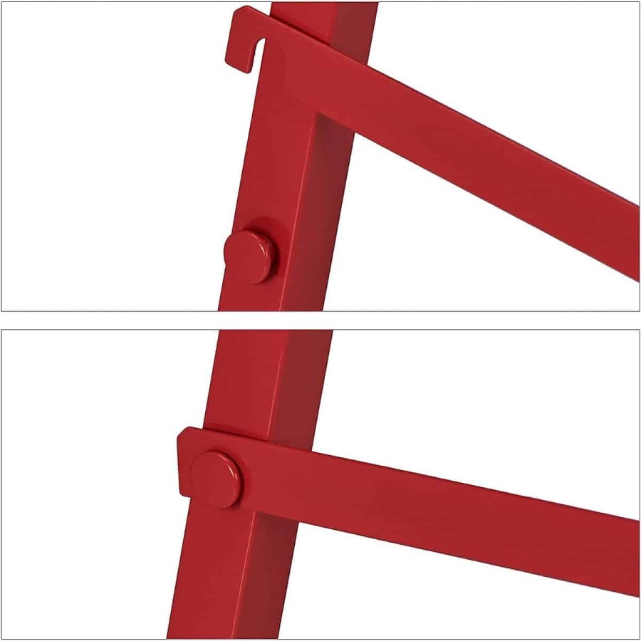 Klappbock-klappbare-Arbeitsauflage-robust-Stahl-bis-100kg-rot