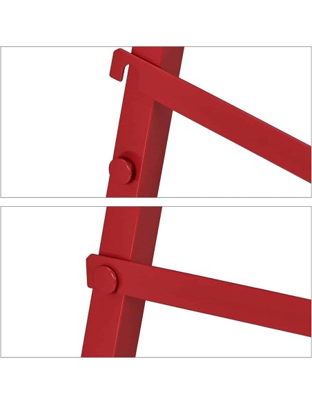 Klappbock-klappbare-Arbeitsauflage-robust-Stahl-bis-100kg-rot