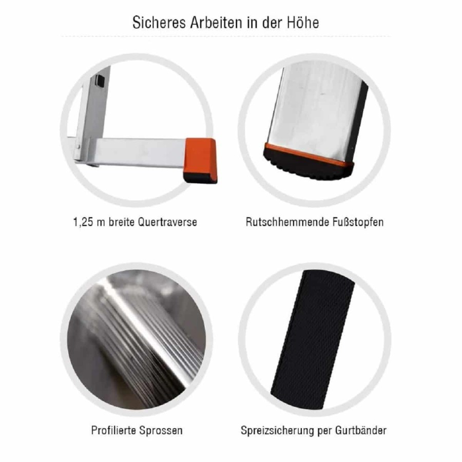 ALU-Kombileiter-Klapp-Bock-u.-Schiebeleiter-3x12-Sprossen-max.-Arbeitshoehe-9-5