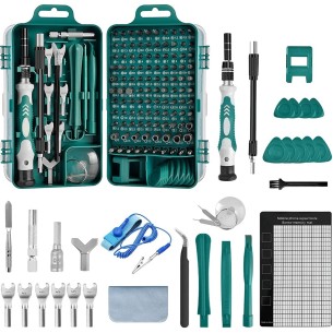 Feinmechaniker-Werkzeug-Set-142-tlg-Mini-Schraubenzieher-Set-Flexible-Welle-Schraubendreher-fuer-Phone-Switch-Laptop-Brille-Uhre