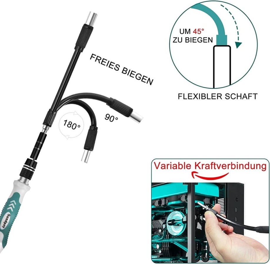 Feinmechaniker-Werkzeug-Set-142-tlg-Mini-Schraubenzieher-Set-Flexible-Welle-Schraubendreher-fuer-Phone-Switch-Laptop-Brille-Uhre