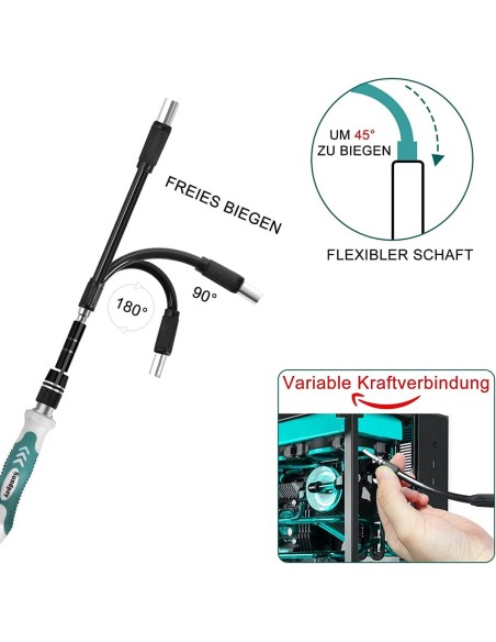 Feinmechaniker-Werkzeug-Set-142-tlg-Mini-Schraubenzieher-Set-Flexible-Welle-Schraubendreher-fuer-Phone-Switch-Laptop-Brille-Uhre