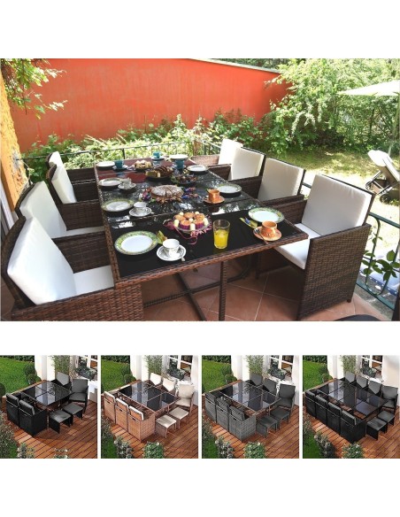 Rattan-Luxus-Gartenmoebel-Set-13tlg.-Abdeckung-Indoor-Outdoor